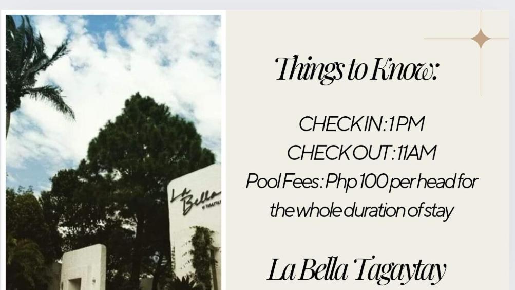 Retreat Haven in La Bella Tagaytay Lägenhet Tagaytay City Rum bild